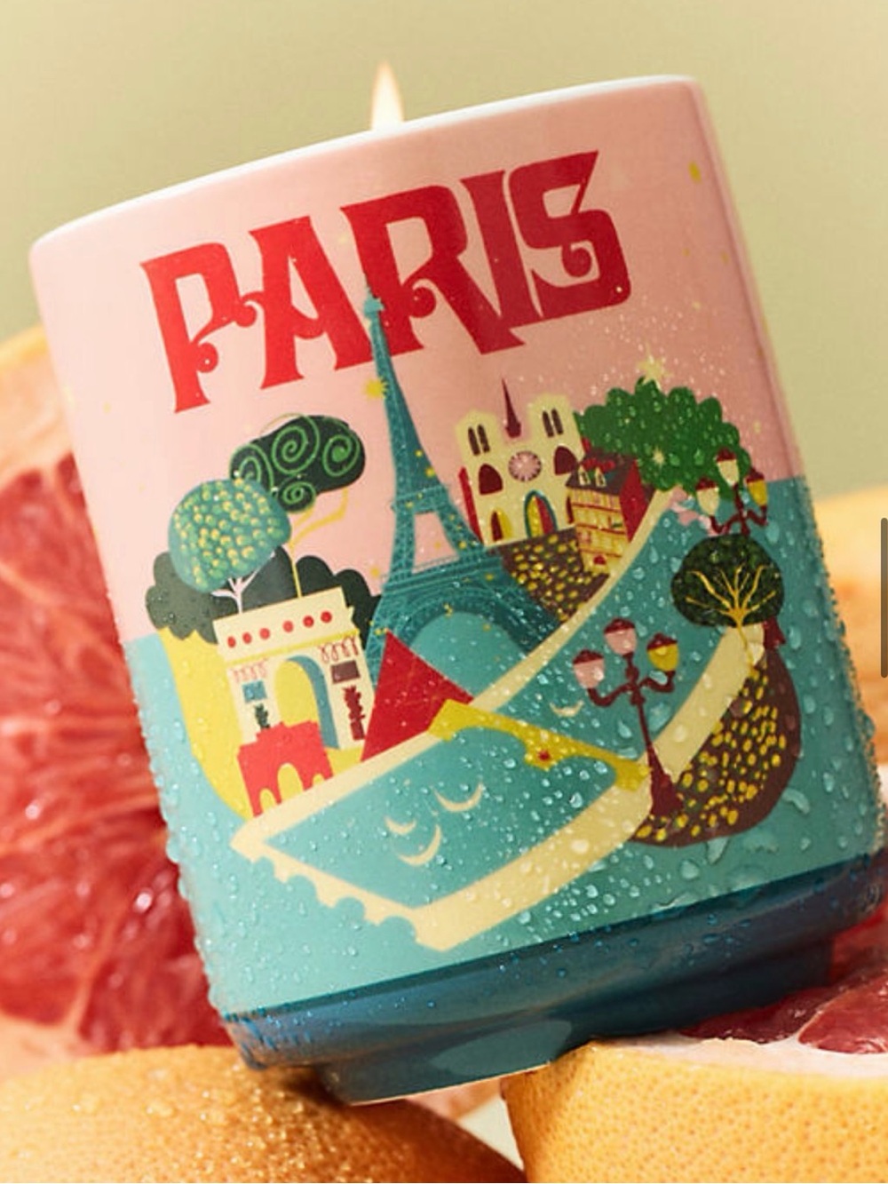 Daniella Mancini x Anthropologie PARIS Pink Grapefruit Spritz Viral Scent Candle